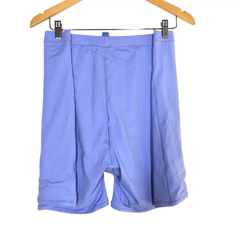 SKIMS Signature Swim Mid Waist Shorts Periwinkle Purple NWT Size 4X